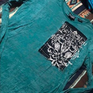 Acid wash style long sleeve